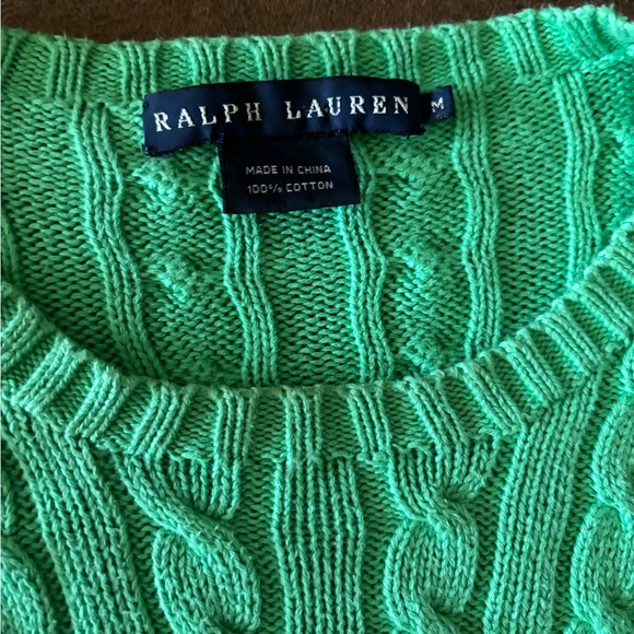 Ralph Lauren Sweaters - Ralph Lauren Cable-Knit Cotton Crewneck Sweater